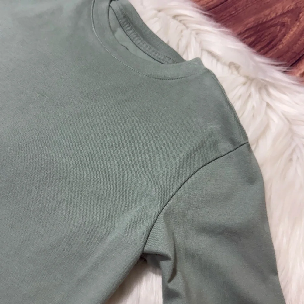Wonder Nation Youth Boy Size Small (6-7) Soft Green Short Sleeve Shirt